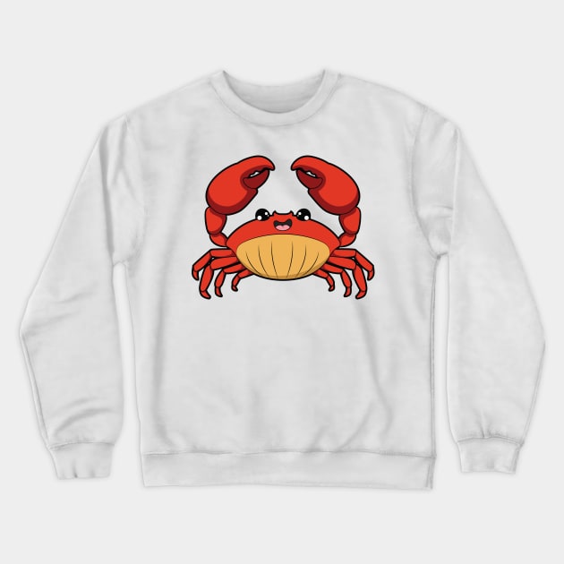 Crab Crewneck Sweatshirt by MyBeautifulFiles